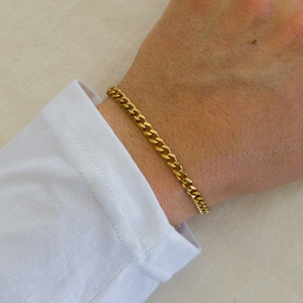 Y2K Gold Cuban Chain Bracelet